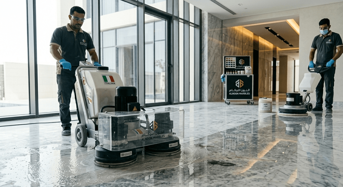 diamond marble polishing and cleaning