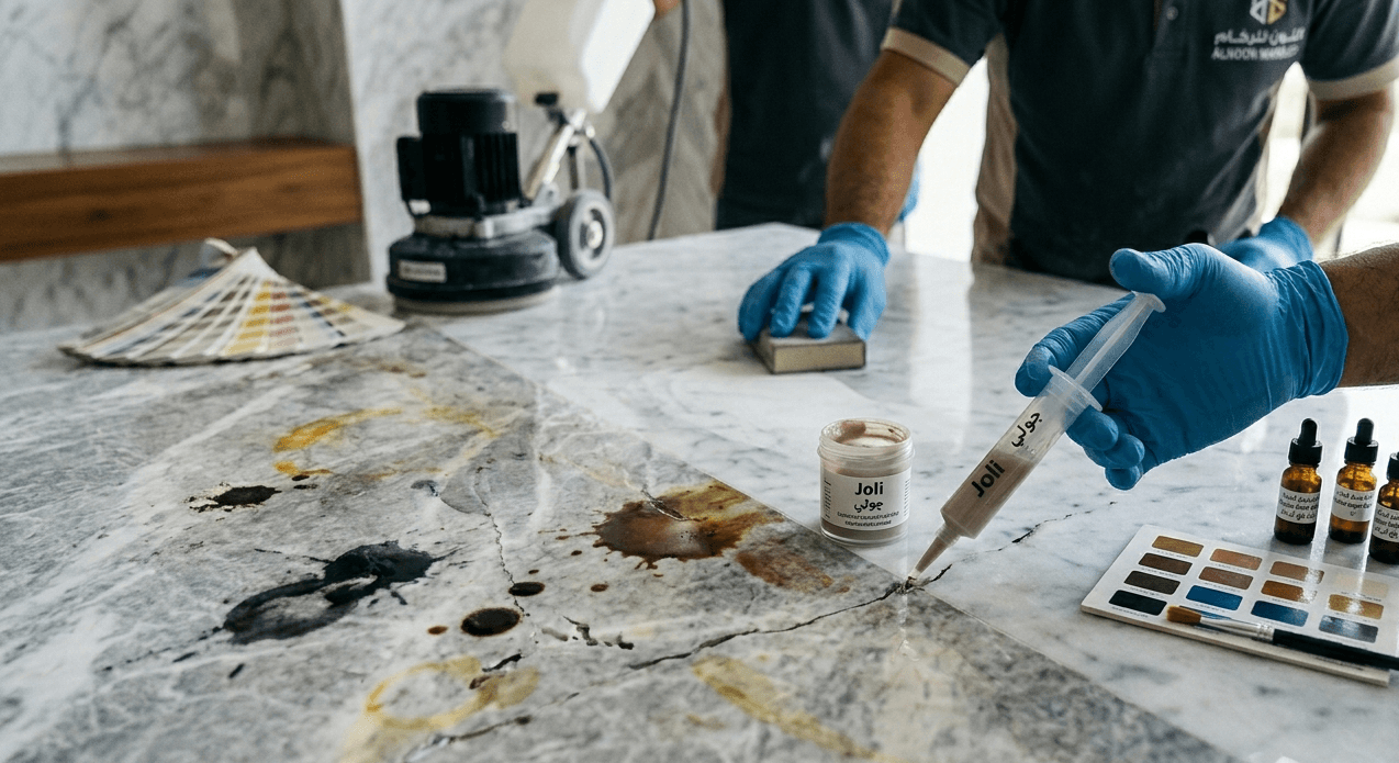 repairing old marble